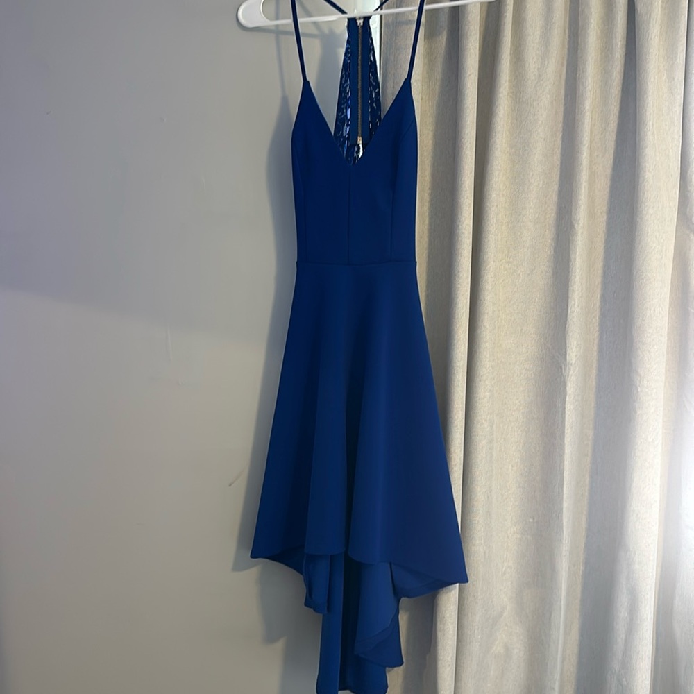 blue formal dress